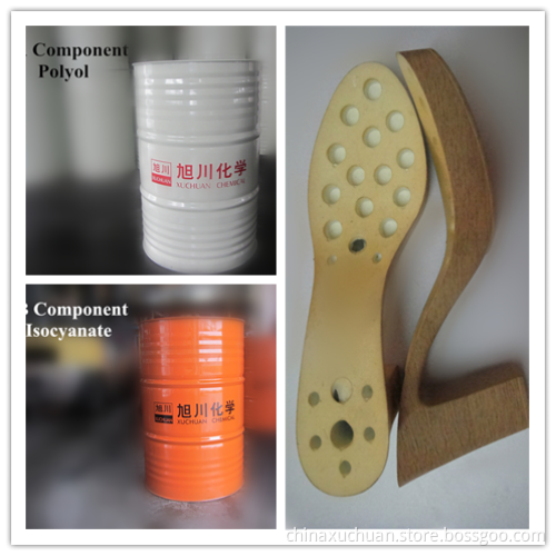 polyol and isocyanate for lady shoe sole